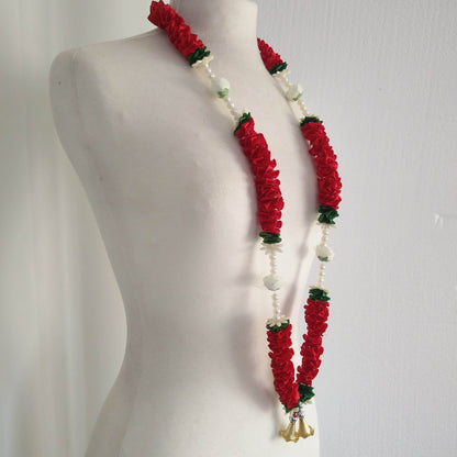 Artificial Indian Milni Haar Mala Satin Ribbon Flower Garland